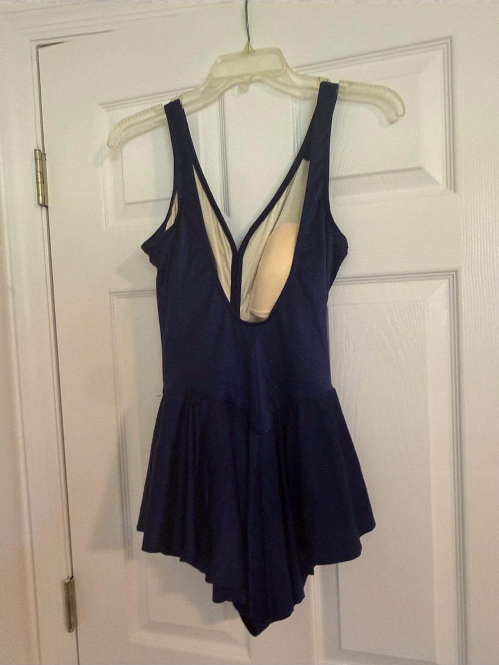 Navy Ruched One-Piece Swimdress - Classic Womens Swim - Picture 3 of 4
